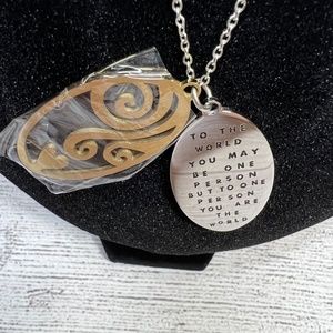 "To The World" Pendant Necklace (173)